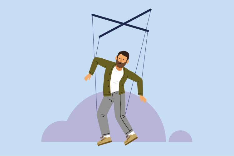 finspoLearn_illo_banner_unconditionalConditional@3x marionette puppet of a male